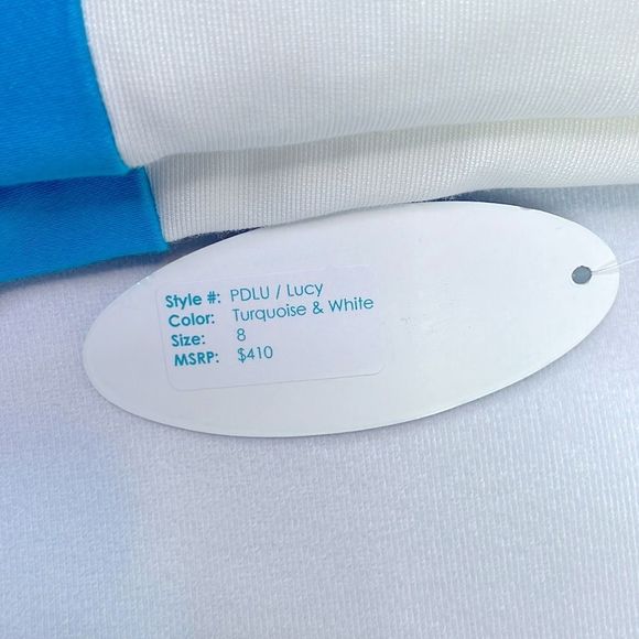 Kirribilla Lucy Dress. Blue and White. Silk Blend. Size 8. New With Tags. - Picture 5 of 11